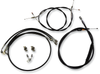 LA CHOPPERS Black 12" - 14" Cable Kit for '16+ FXSB w/ ABS Standard Black Vinyl Braided Handlebar Cable/Brake Line Kit — Ape Hanger - Team Dream Rides
