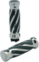 PRO-ONE PERF.MFG. Chrome Twisted Rubber Grips for Cable Custom Twisted Rubber Grips - Team Dream Rides