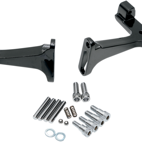 DRAG SPECIALTIES Passenger Footboard Mount - Black Passenger Floorboard Mounts for Dressers - Team Dream Rides