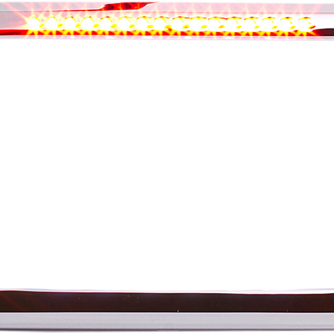 CYCLE VISIONS License Plate Frame - Flat - Chrome Slick Signals Flat License Plate Frame - Team Dream Rides