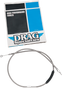 DRAG SPECIALTIES Braided Clutch Cable High-Efficiency Braided Stainless Steel Clutch Cable - Team Dream Rides