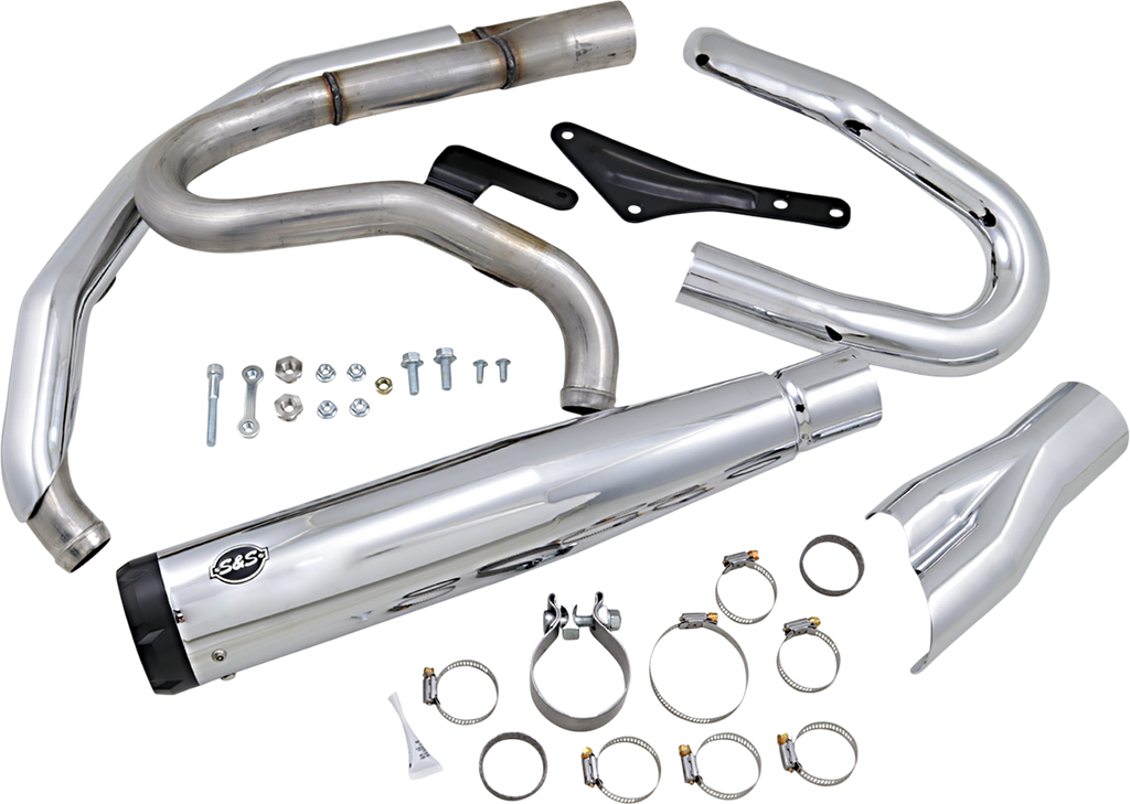 S&S CYCLE 2:1 Exhaust for M8 Softail - Chrome SuperStreet 2:1 Exhaust System - Team Dream Rides