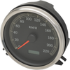 DRAG SPECIALTIES Electronic KM/H Speedometer - Black Face Electronic Speedometer - Team Dream Rides