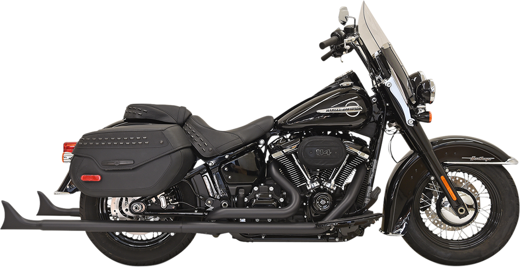 BASSANI XHAUST Fishtail Exhaust with Baffle - 36" Fishtail True Dual Exhaust System - Team Dream Rides