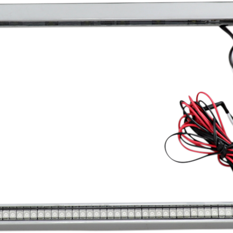 CUSTOM DYNAMICS Dual License Plate Frame - Chrome Dual LED License Plate Frame - Team Dream Rides