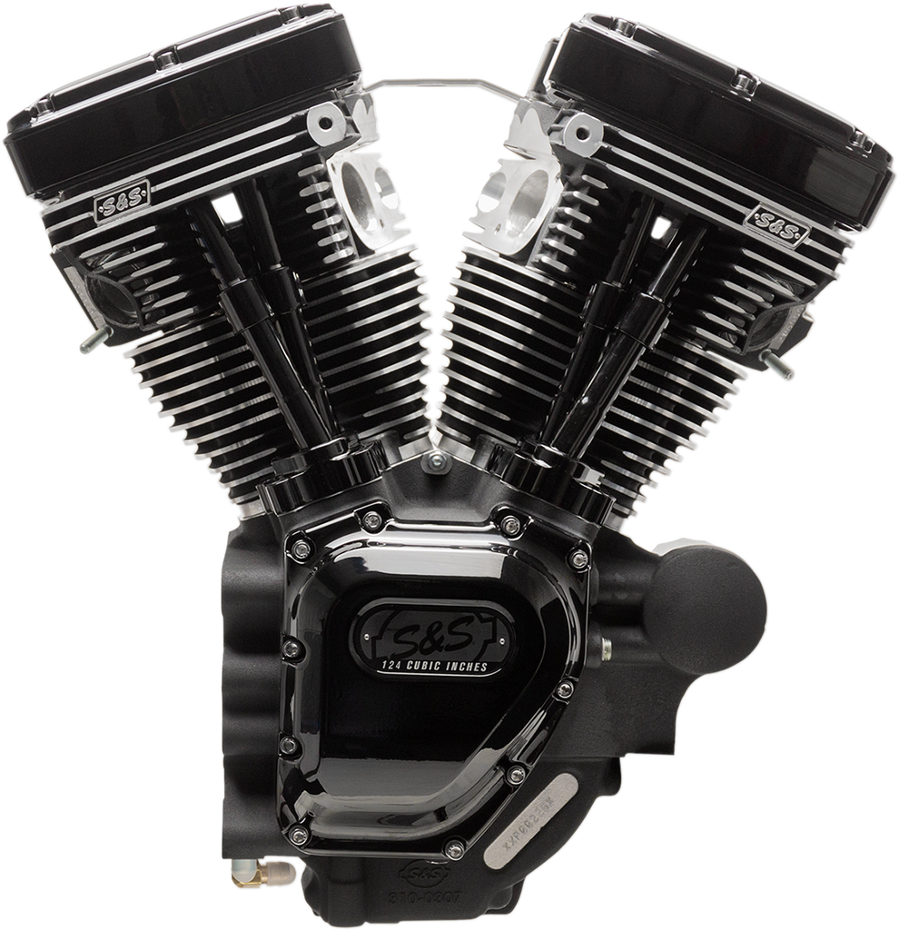 S&S CYCLE T124 Long Block Engine - Black - Touring 310-0835A - Team Dream Rides