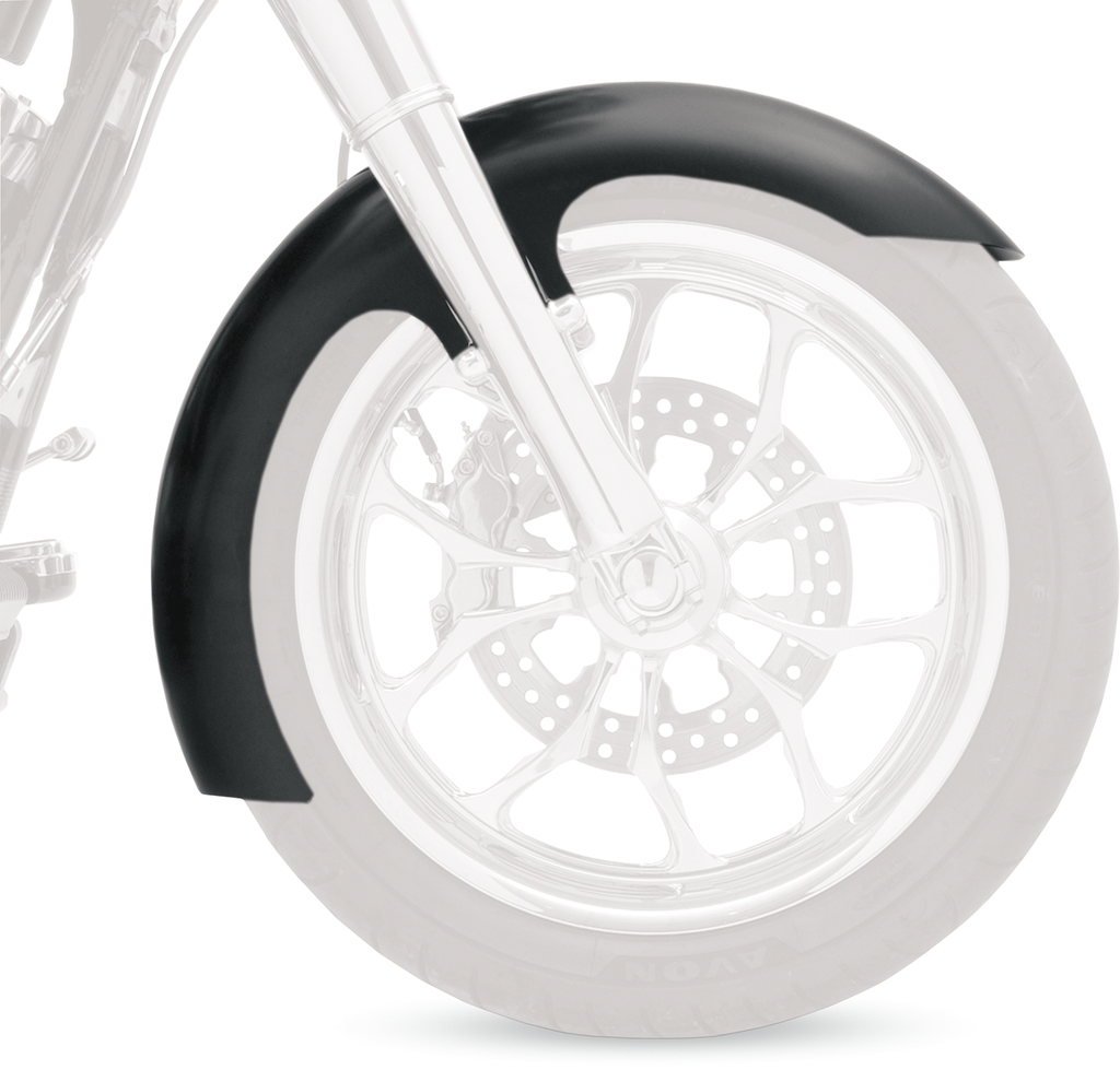 KLOCK WERKS Slicer Fender Kit - Steel - Black - 16"-19'" - '14-'20 FL Tire Hugger Front Fender for Dresser - Team Dream Rides