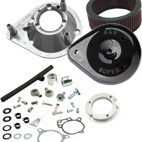 S&S CYCLE Air Cleaner Tear-Drop 17 Softail Black Air Cleaner - Team Dream Rides
