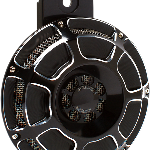 ARLEN NESS Custom Horn - Beveled - Black Billet Horn Kit - Team Dream Rides