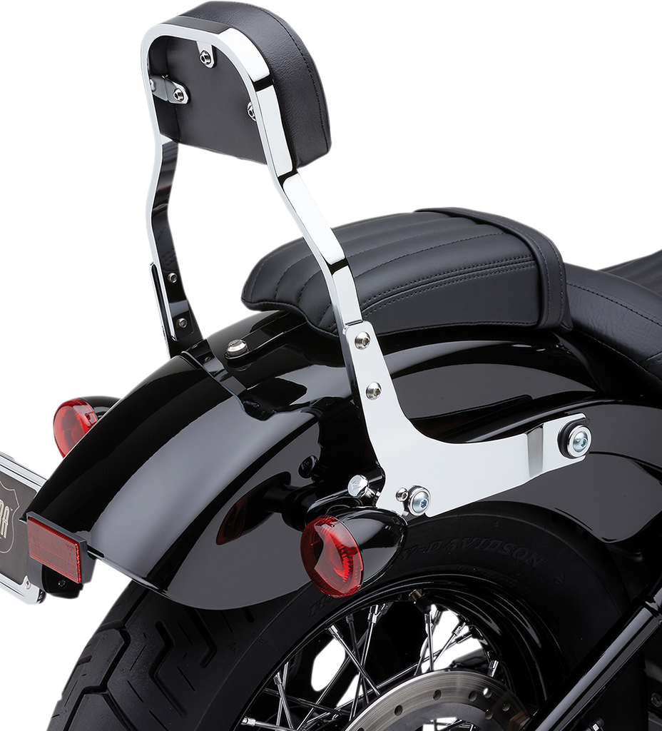 COBRA Backrest Kit - 11" - Chrome - FLHC/S Detachable Backrest Kit - Team Dream Rides