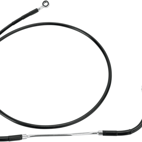 DRAG SPECIALTIES Brake Line - Front - Black - +10