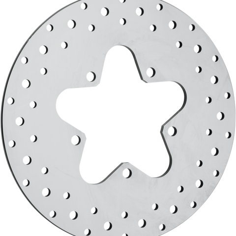 DRAG SPECIALTIES Drilled Brake Rotor - Rear - 11.5