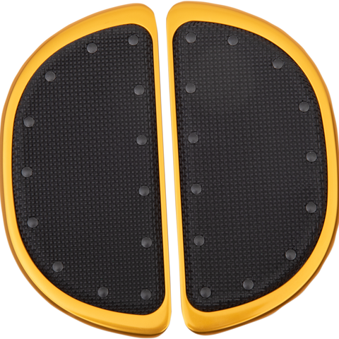 CYCLESMITHS Passenger Floorboard - Gold - With Rivets Rear Banana Boards - Team Dream Rides