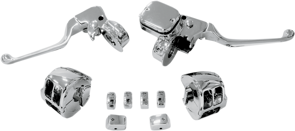 DRAG SPECIALTIES Handlebar Controls for '11 - '14 Softail Handlebar Control Kit with Mechanical Clutch - Team Dream Rides