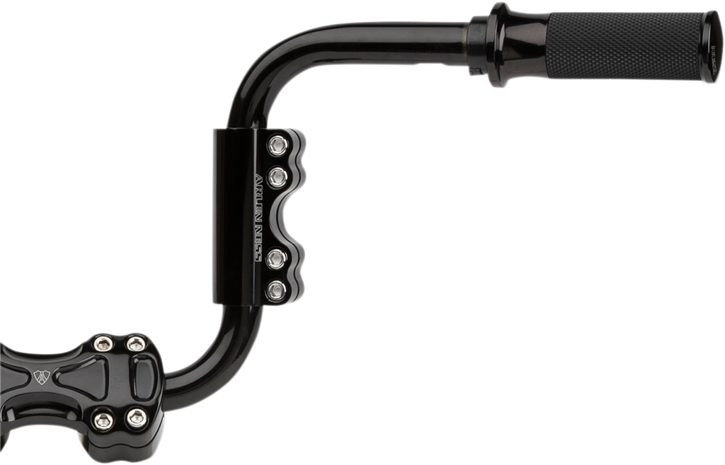 ARLEN NESS Black Modular Handlebar Clamp Modular Adjustable Handlebar Clamp for 1" and 1-1/4" Handlebars - Team Dream Rides