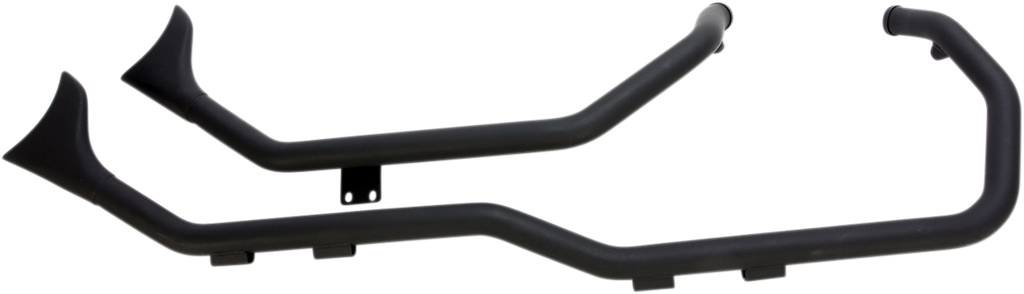 PAUGHCO Side by Side Upsweep Exhaust - Black 1-3/4" Side-by-Side Upsweep Fishtail Exhaust - Team Dream Rides