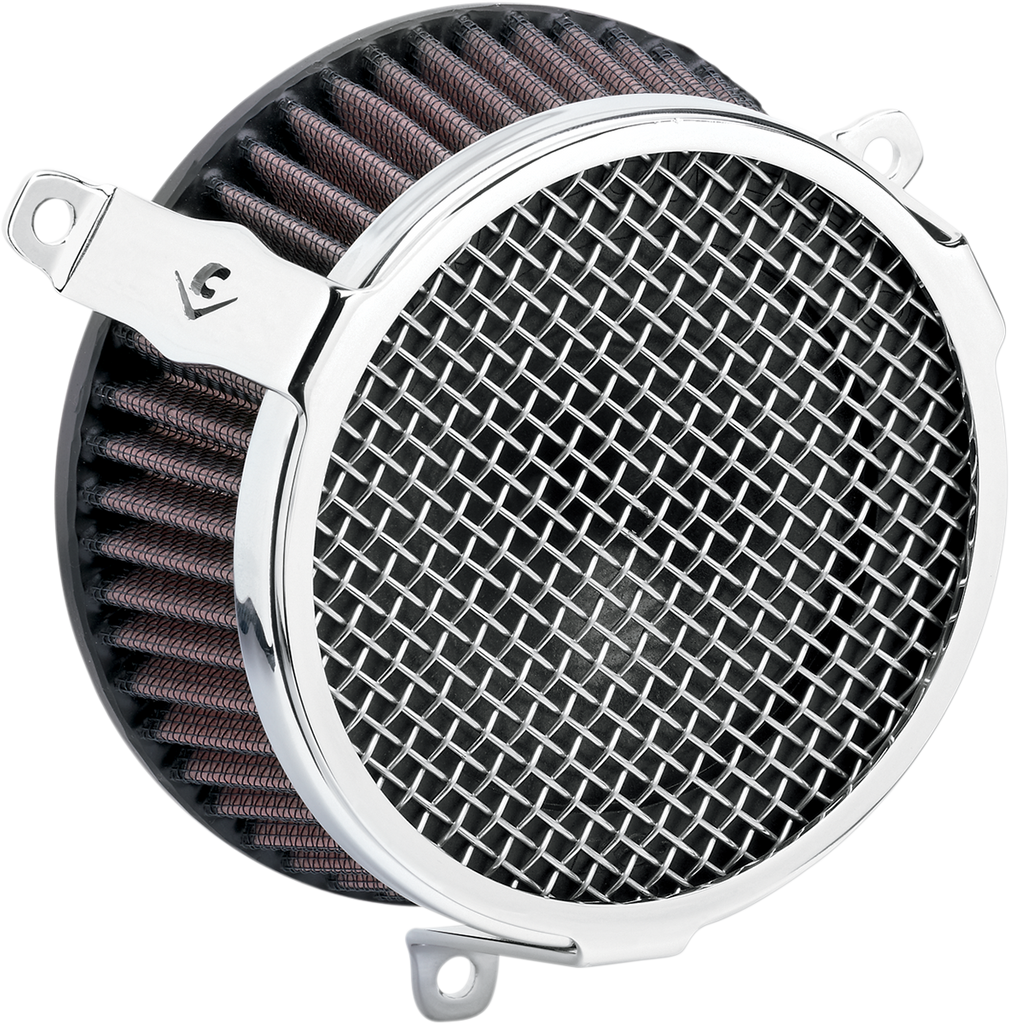 COBRA Air Filter Plain Chrome 04-19XL Air Cleaner Kit — Plain - Team Dream Rides