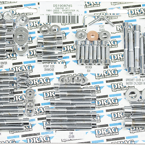DRAG SPECIALTIES Smooth Socket Motor  91-03 XL Bolt Set - Team Dream Rides