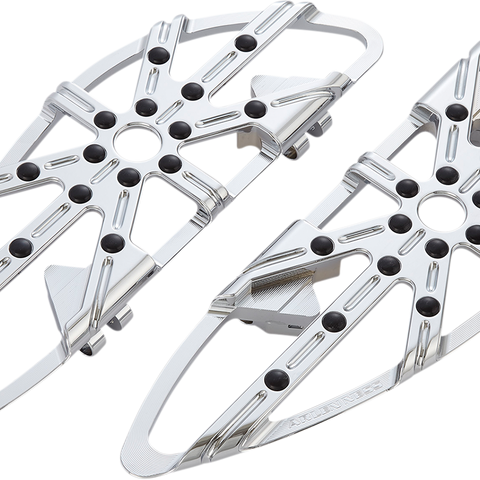 ARLEN NESS Driver Floorboard - 10 Gauge - Chrome Adjustable Driver Floorboards - Team Dream Rides