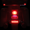 CUSTOM DYNAMICS Fender Tip Light - Red Lens - Black LED Fender Tip Taillight - Team Dream Rides