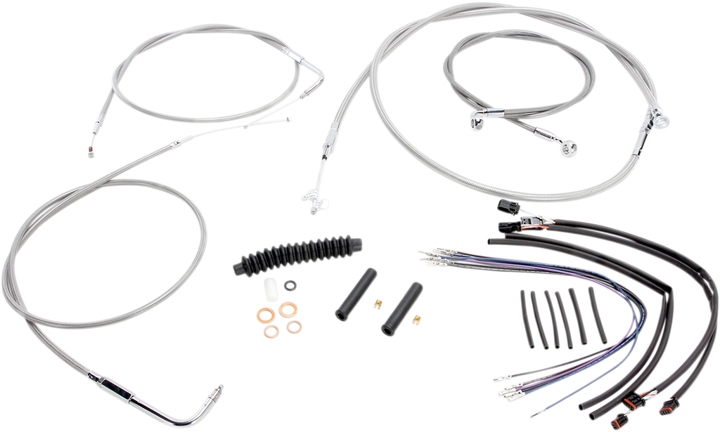 MAGNUM Stainless Steel XR Control Cable Kit XR Handlebar Installation Kit - Team Dream Rides