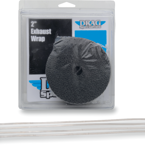 DRAG SPECIALTIES Exhaust Wrap with Tie - Black - 2