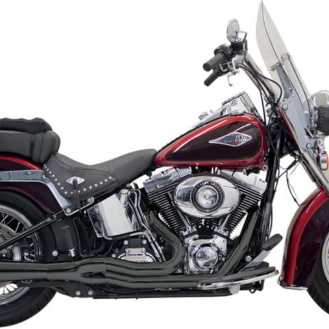 BASSANI XHAUST Mega Power Exhaust - Black Road Rage II Mega Power 2:1 System - Team Dream Rides