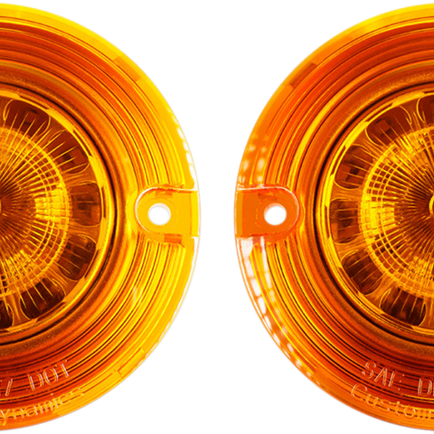 CUSTOM DYNAMICS Flat Signal Insert - 1157 - Amber ProBEAM® Flat Turn Signal Inserts - Team Dream Rides