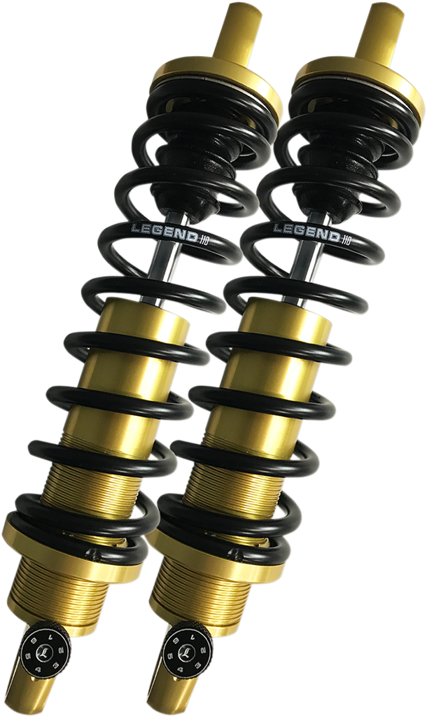 LEGEND SUSPENSION REVO-A Adjustable Dyna Coil Suspension - Gold - Heavy-Duty - 13" REVO-A Adjustable Dyna Coil Suspension - Team Dream Rides