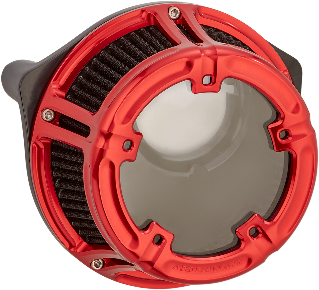 ARLEN NESS Air Cleaner Method XL Red Method™ Clear Series Air Cleaner - Team Dream Rides