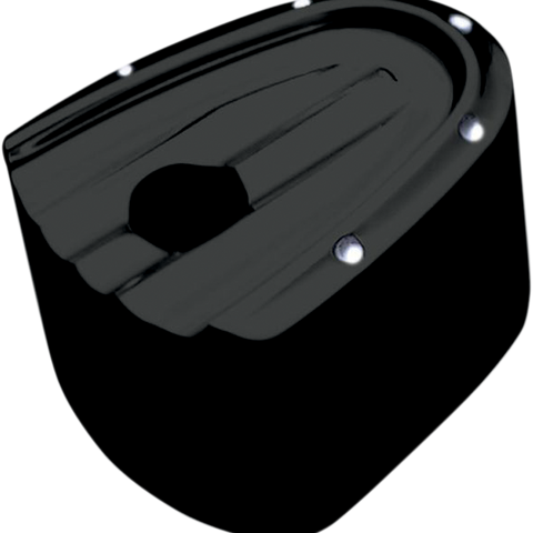 COVINGTONS Ignition Switch - Cover - Gloss Black - Dimpled Billet Aluminum Ignition Switch Cover - Team Dream Rides