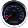 DRAG SPECIALTIES Programmable Speedometer - Black Face - KM/H 4” Programmable Electronic Speedometer - Team Dream Rides