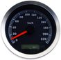 DRAG SPECIALTIES Programmable Speedometer - Black Face - KM/H 4” Programmable Electronic Speedometer - Team Dream Rides