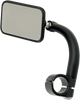 BILTWELL Rectangular Clamp-On Mirror - 1" - Black Utility Mirror - Team Dream Rides