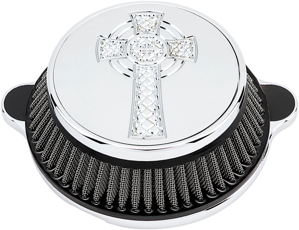 LA CHOPPERS Air Cleaner M8 Celtic Cross Chrome Air Cleaner Kit — Celtic Cross - Team Dream Rides