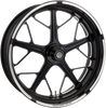 RSD Front Wheel - Hutch - Contrast Cut - Dual Disc - 21 x 3.5 - With ABS - 14+ FL Hutch One-Piece Aluminum Wheel - Team Dream Rides