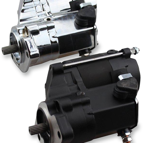 DRAG SPECIALTIES 1.7 Kw Starter Black 1.7kW High-Performance Starter Motor - Team Dream Rides