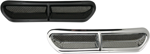 CUSTOM DYNAMICS Fairing Vent Cover - Chrome Fairing Vent Cover with Stainless Steel Mesh - Team Dream Rides
