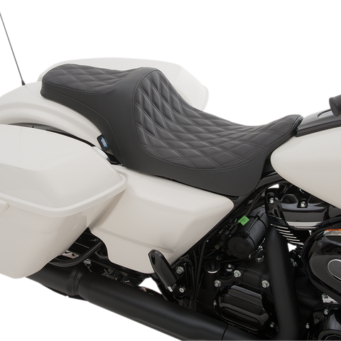 DRAG SPECIALTIES SEATS Predator III Seat - Double Diamond - Vinyl - FL Predator III Seat - Team Dream Rides