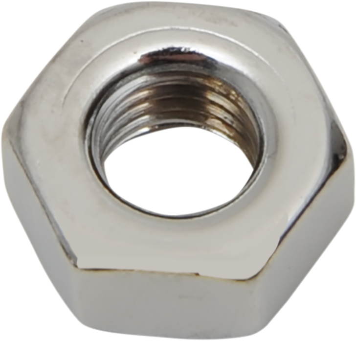 DRAG SPECIALTIES 1/4"-20 Chrome Hex Nut Hex Nuts - Team Dream Rides