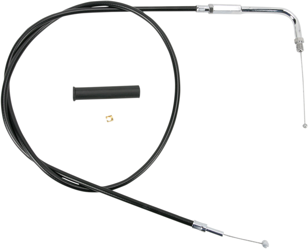 DRAG SPECIALTIES 48" Vinyl Throttle Cable Black Vinyl Throttle/Idle Cable - Team Dream Rides