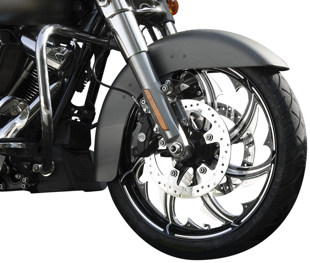 COASTAL MOTO Front Wheel - Fury - Black Cut - 21 x 3.25 - No ABS - FL Fury Moto Forged Aluminum Wheel - Team Dream Rides