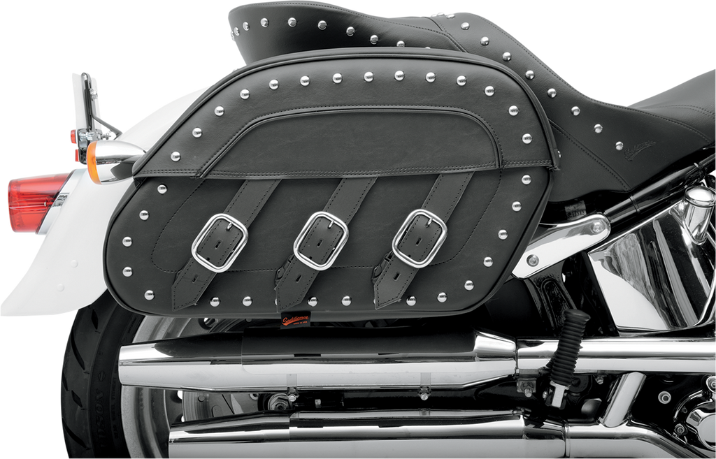 SADDLEMEN Saddlebag - Rigid - Slant - Desperado S4 Desperado Rigid-Mount Quick-Detach Slant Saddlebags - Team Dream Rides