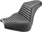 SADDLEMEN Step Up Seat - Tuck and Roll - Black - FXBR/S Step Up Seat — Tuck and Roll - Team Dream Rides