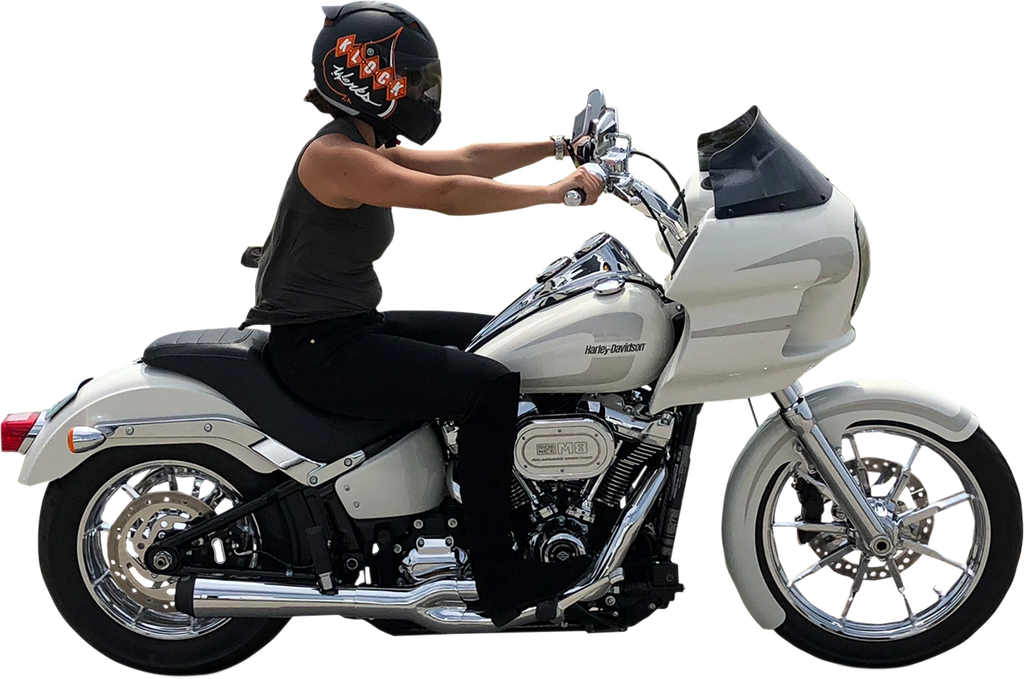 KLOCK WERKS Wrapper Fender Kit - w/ Satin Blocks - Steel - 19" Hugger Front Fender with Mounting Blocks for Softail/Dyna - Team Dream Rides