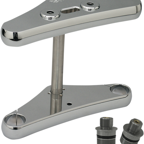 PRO-ONE PERF.MFG. Triple Tree - Chrome - 41 mm - 3° 41 MM Blind Top Triple Tree - Team Dream Rides