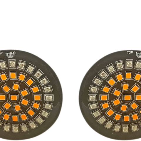 CUSTOM DYNAMICS Bullet Rear Turn Signal 1156 - Amber Lens Dynamic Clusters2™ LED Turn Signal Inserts - Team Dream Rides
