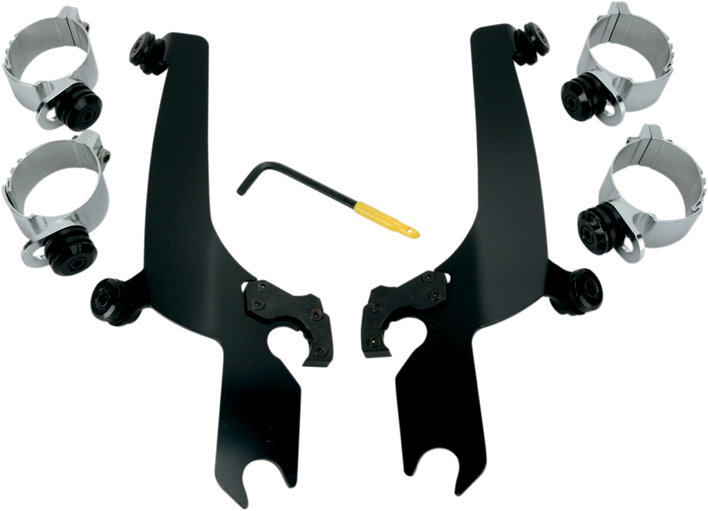 MEMPHIS SHADES HD Sportshield Trigger-Lock Mounting Kit - Black Sportshield Trigger-Lock Complete Mount Kit - Team Dream Rides