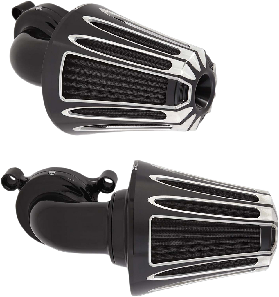 ARLEN NESS Air Cleaner Monster Deep-Cut Black Monster Sucker Air Cleaner Kit with Cover — Deep Cut - Team Dream Rides