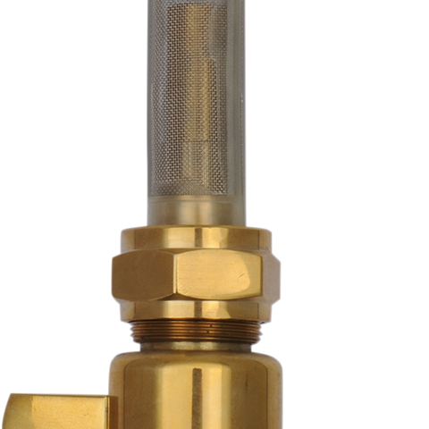 DRAG SPECIALTIES Petcock - Bronze - Round - Down Fuel Petcock - Team Dream Rides